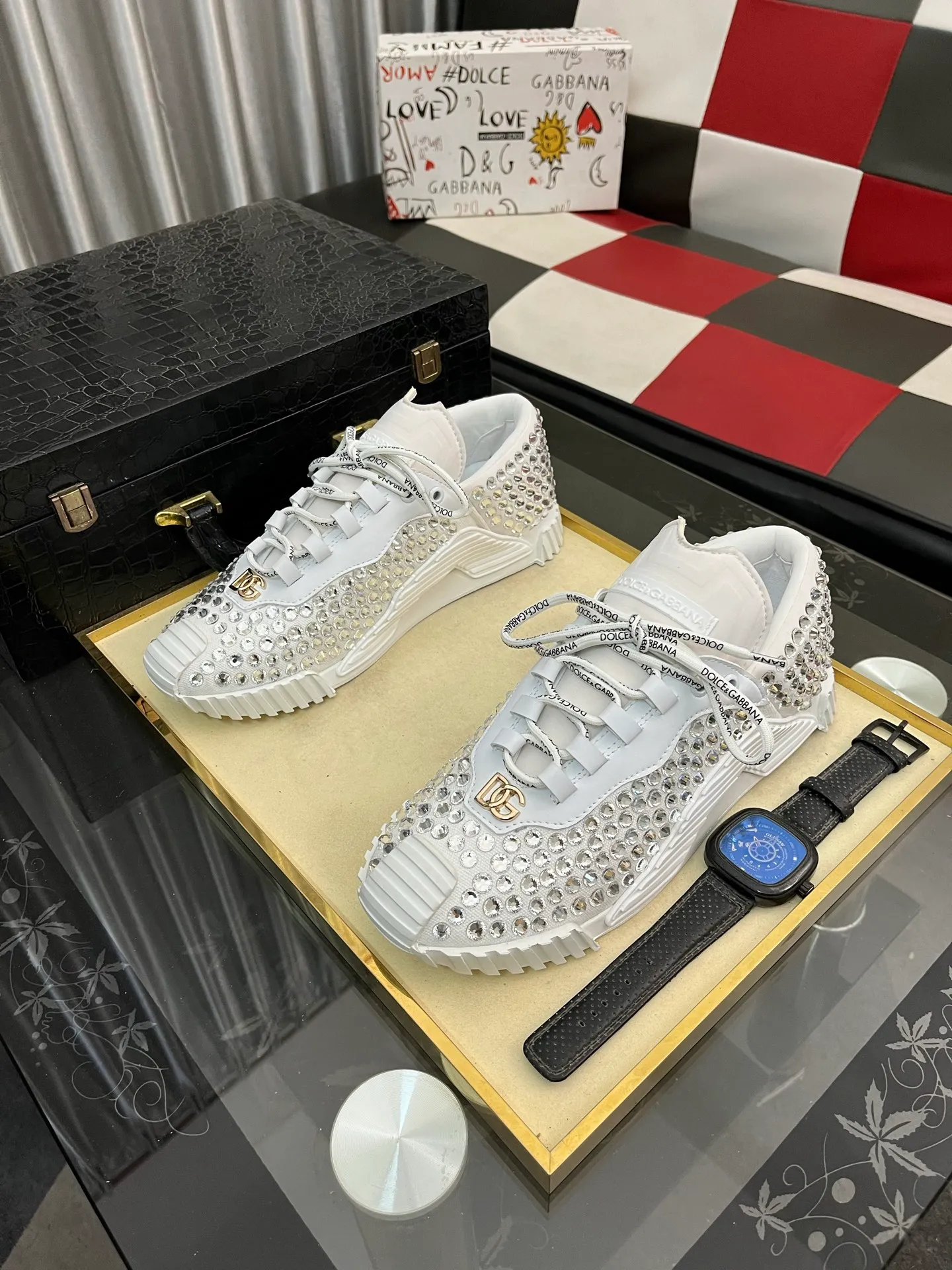 Men's men's shoes 💰: 500⌚️⌚️【DG～】couple casual shoes 2025z cabinet sales simultaneously 🔶Size: 36-44 #️⃣ 🔷2 colors🔜The upper is made of multi-material splicing➕Mesh lining, comfortable and breathable, sole: original comfortable and wear-resistant outsole, ⚠️real thing📱photographed🎬real thing is better📢📢📢